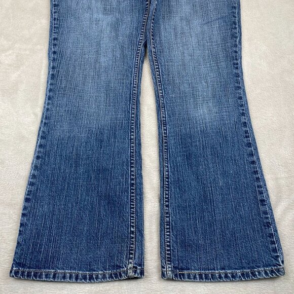 Levis Signature Women's Jeans 12 Short Bootcut Low Rise Blue Denim Cotton Spande - Picture 6 of 10